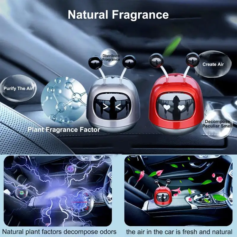 Car Diffuser Portable Car Essential Oil Diffuser With Vent Clip Scent Diffuser For Large Room Car Home Office