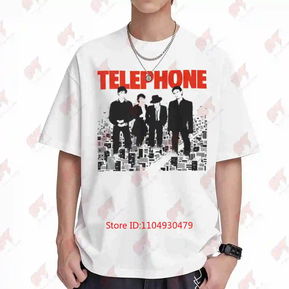 Telephone Rock Music Band Indochine Mano Negra Renaud Supertramp Short Sleeve Tee 100% Cotton T-Shirt