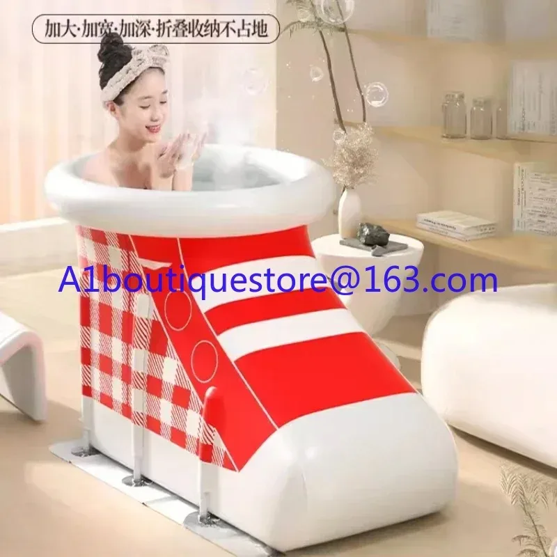 

A folding full body bath tub for adults, a sitz bath tub for children, and a bathtub for adults