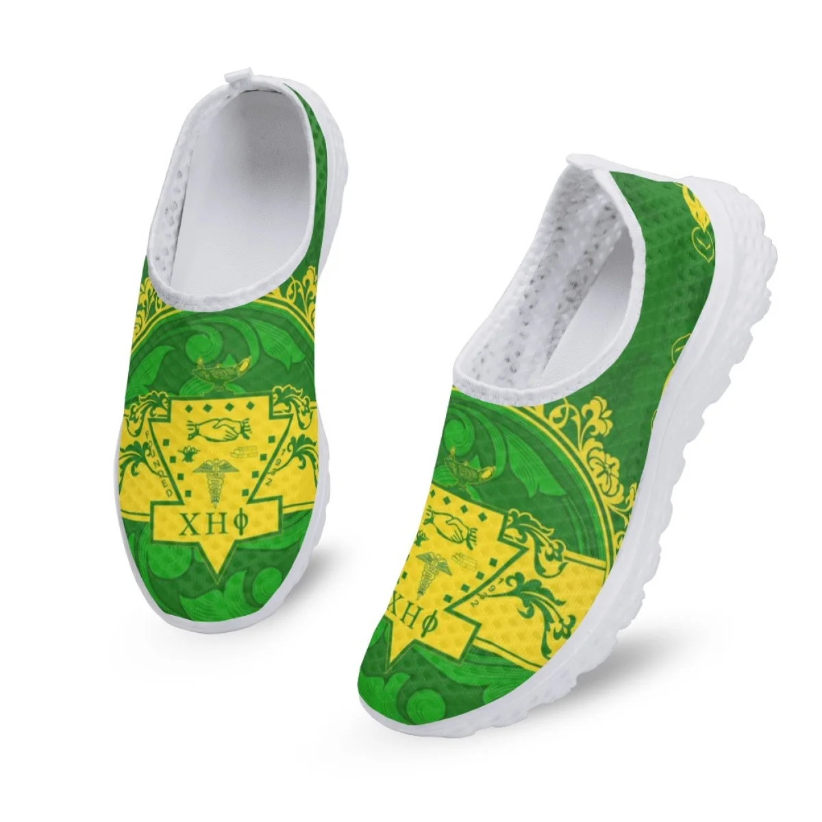 Rutsch feste Outdoor-Turnschuhe Chi eta Phi Sorority Marke Design lässig Mesh Wanderschuhe atmungsaktiv Slip auf Mädchen Wohnungen Schuhe Geschenk