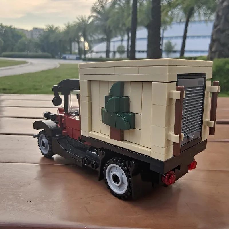 MOC Christmas car Building Blocks Modular Model Kit Assembly Toys Gift for Adults Kids