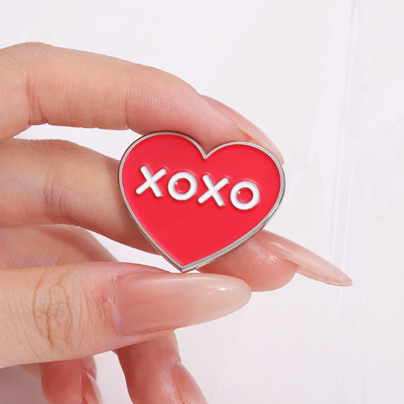 Xoxo Pines insignias de solapa, joyería divertida, regalo para amigos, amor, equación lineal, broche de esmalte personalizado Y = MX + B