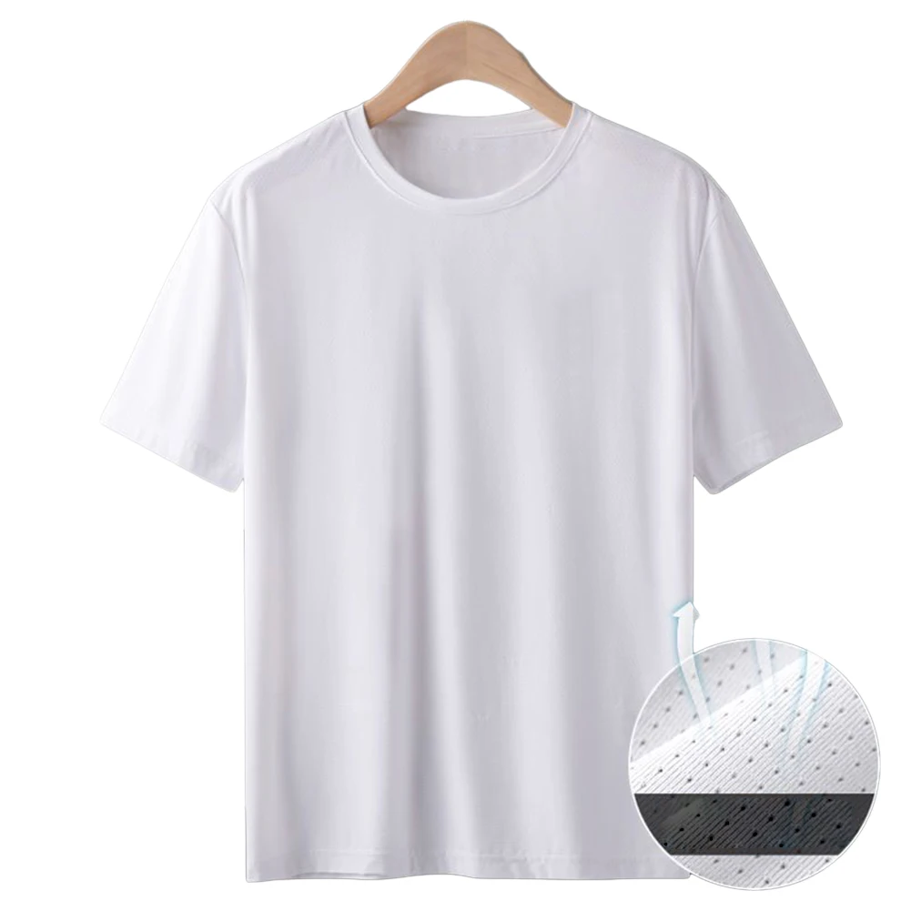 Blouse Undershirt T-shirt Parties L-3XL O-Neck Polyester Short Sleeve Solid Color 1pcs Male Men Brand New Comfy