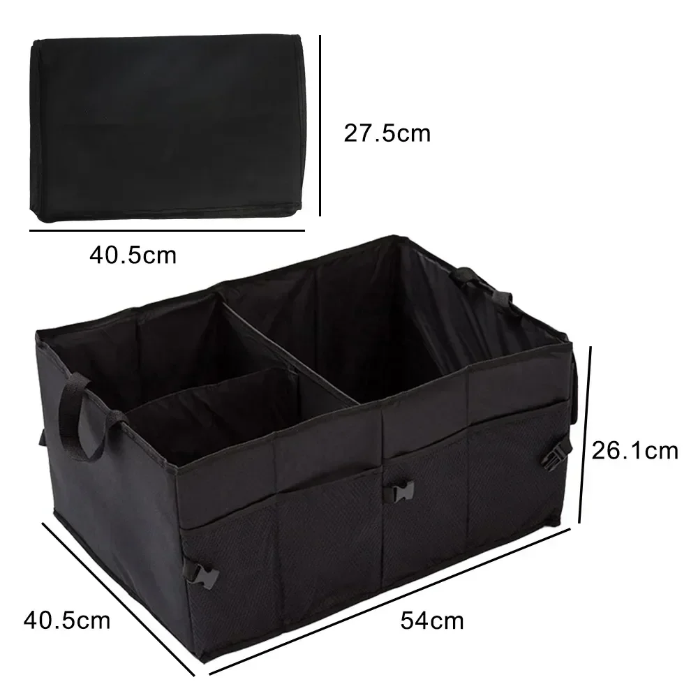 Car Boot Storage Box Large Capacity Interior Finishing Sundries Storage Box Oxford Cloth Foldable Interior Supplies Universal