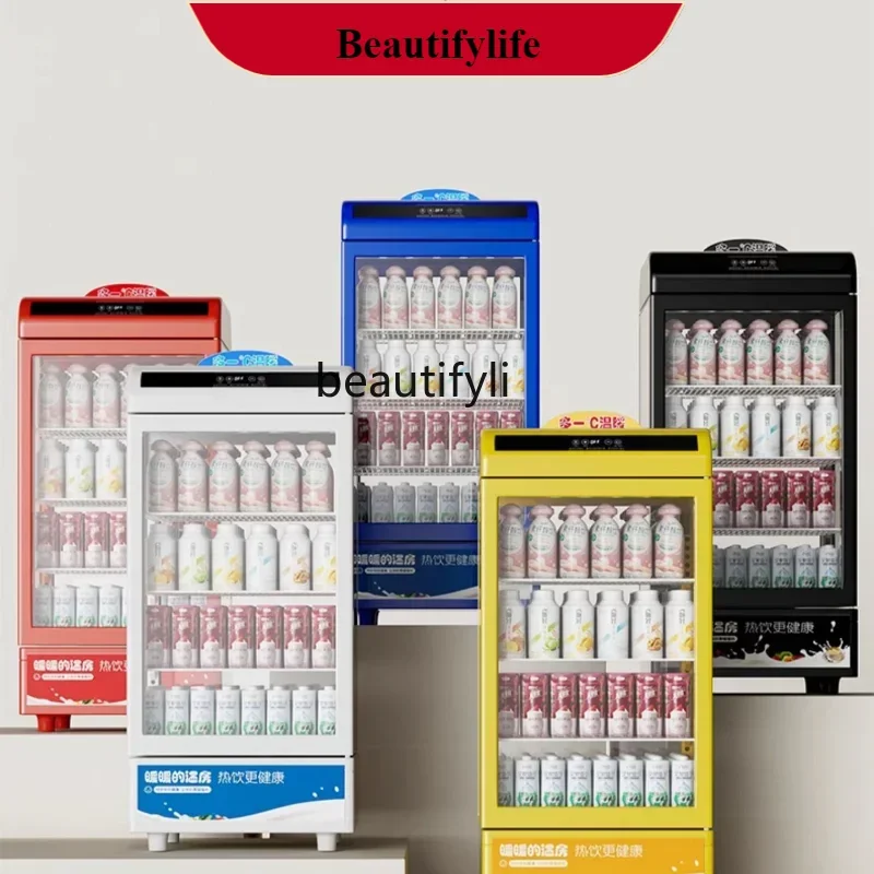 

E132 Hot Drink Cabinet Winter Drinks Insulation Display Cabinet Commercial Warm Drink Cabinet Heating Box