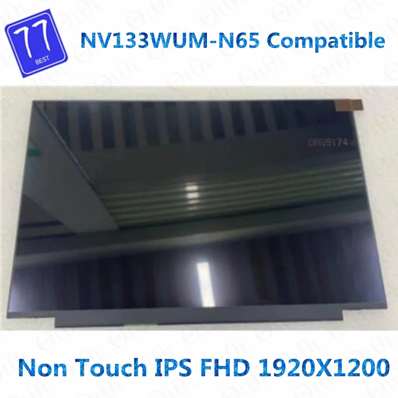 

B133UAN01.3 LP133WU1-SPD2 LP133WU1 SPD1 NV133WUM-N65 13.3" 1920x1200 LED LCD Screen IPS Laptop Display Panel Slim FOR hp 13-be