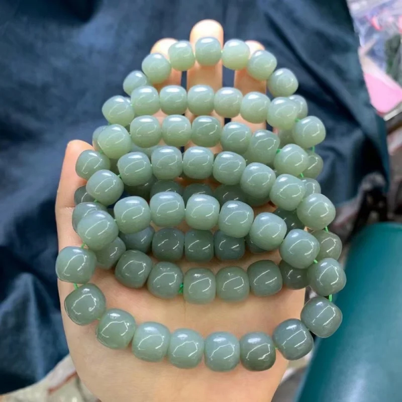 

Hetian Jade Qiemo Blue Single Circle Bracelet Jewelry Supply Wholesale