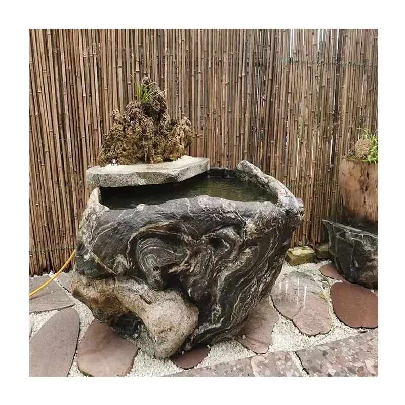 Modern Natural Stone Marble Top Expandable Table for Garden Living Room Outdoor Home Furniture Custom Design