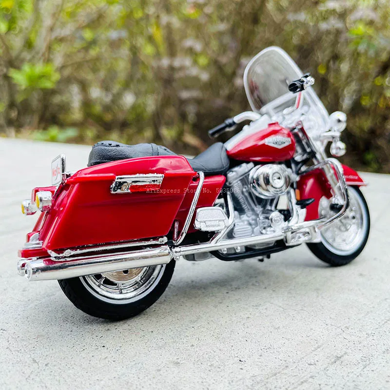 Maisto 1:18 Harley-Davidson moto 1999 FLHR Road King collezione di auto giocattolo modello moto in lega rossa