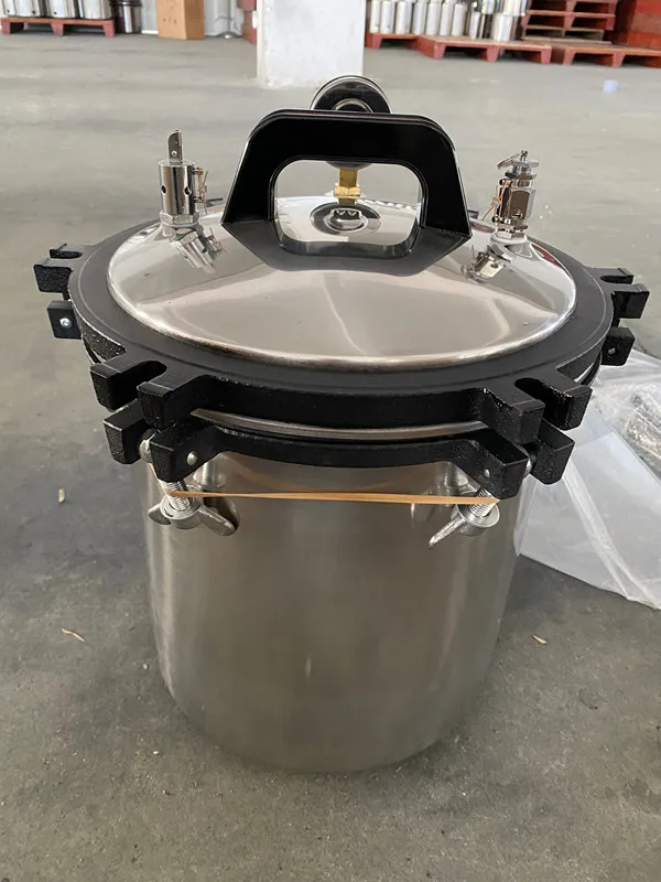 Fully Stainless Steel 304 Portable Steam Sterilizer 18L Autoclave