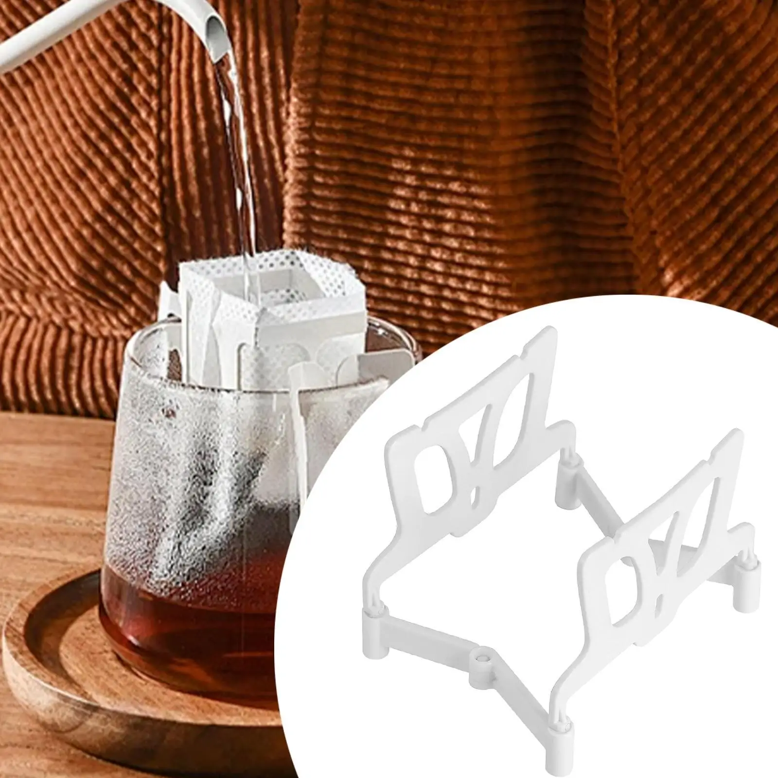 Coffee Ear Drip Filter Paper Bag Shelf Coffee Mug Stand Reusable Coffeeware Parts Coffee Filter Holder for Kitchen Travel Office