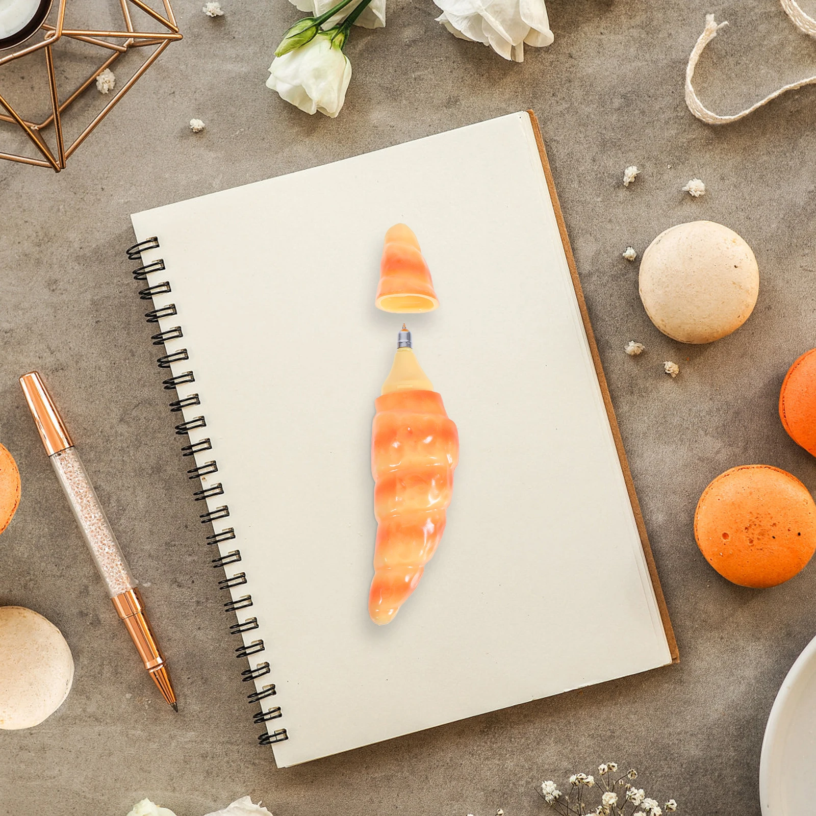 

5 Pcs Simulated Bread Ballpoint Pen Creative Fast Food Shaped Pens Stationery Fake Plastic