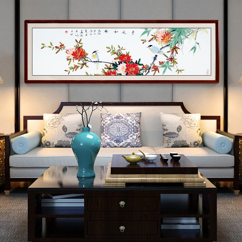 

New 2025 Bird Language Flower Fraance Cross Stitch Handmade Small Living Room Modern Chinese Sle Bedroom Wall Art Kits