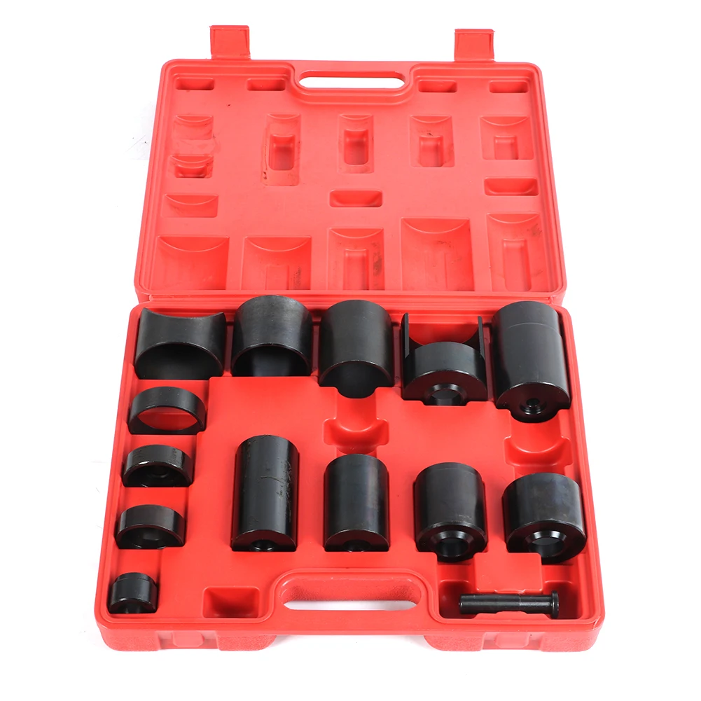 14Pcs Set Steel Ball Joint Press Adapter Set Removal & Installer Service Tool Ball Joint Press Adapter Ball Joint Adapter