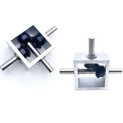 1:1 Angle Device 90° Right Angle Bevel Gear Gearbox 10MM Shaft 1.25M 20T Corner Detector Small Reversing Parts