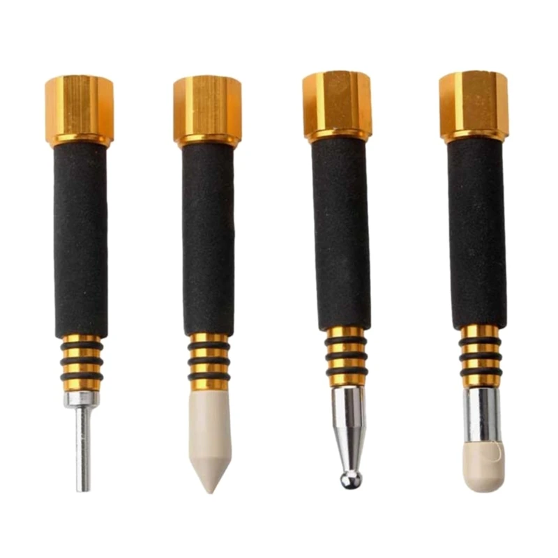 4Pcs Detachable Head Car Body Dent Repair Tool Removable Head Pen Shape Traceless Repair Tool Automobile Body Dent Removal