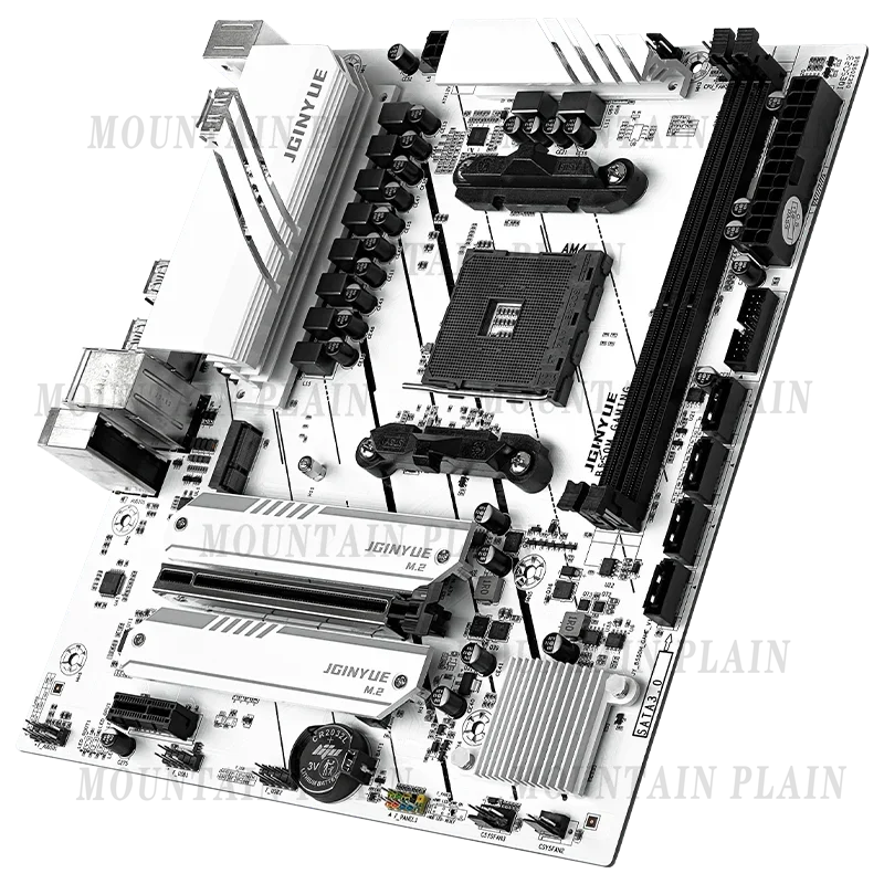 B550/B450/A520 Main Board Pure White MATX/ITX Desktop Main Board M2 Solid State Interface WIFI