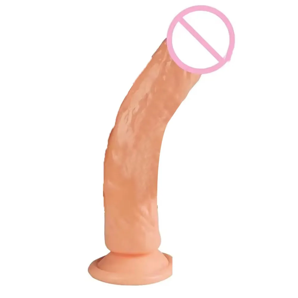 Realistic Flesh Colored Dildo For Female Masturbation Suction Cup Dildo Clitoral Stimulator Big Cock Lesbian Sex Toy