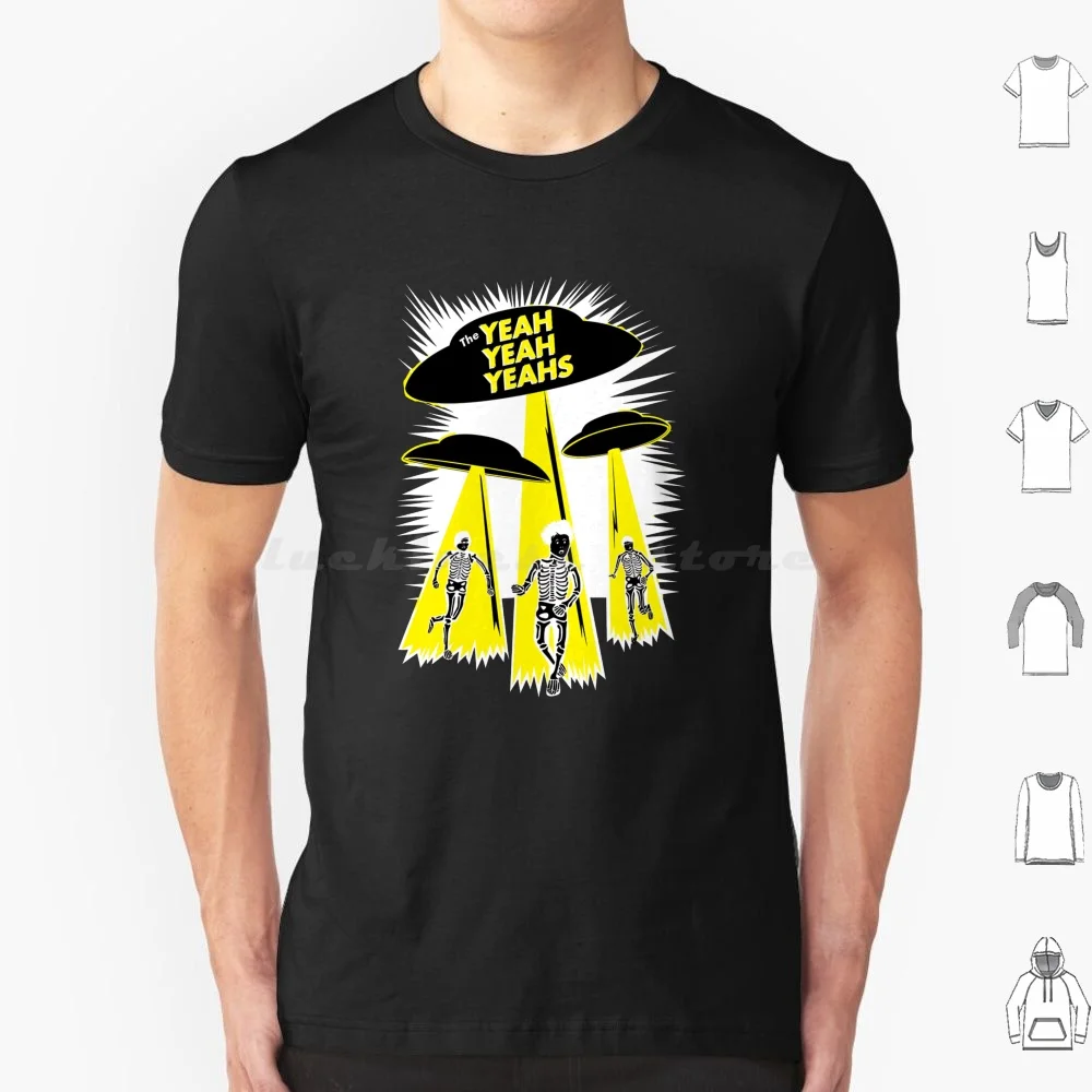 Black Ufo T Shirt Big Size 100% Cotton Music Garage Punk Garage Indie Art Punk Dance Punk Post Punk Revival Yeah Yeah Yeah