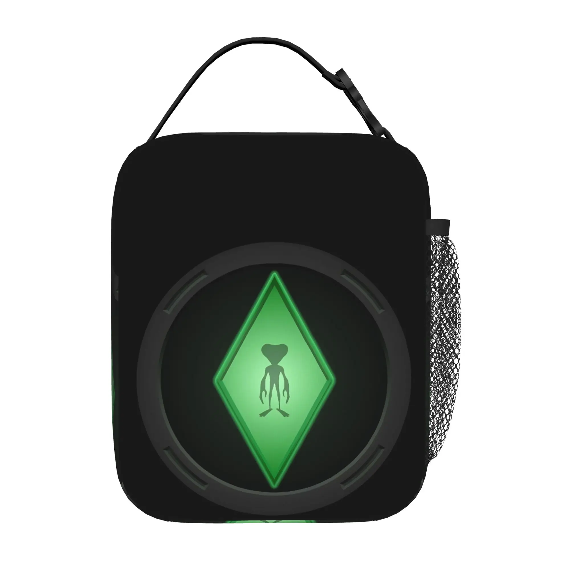 Back to school season  Handbag Greymatter Omnitrix Face Zipper Closure High Street Daily Food Organizer Lunch Bag