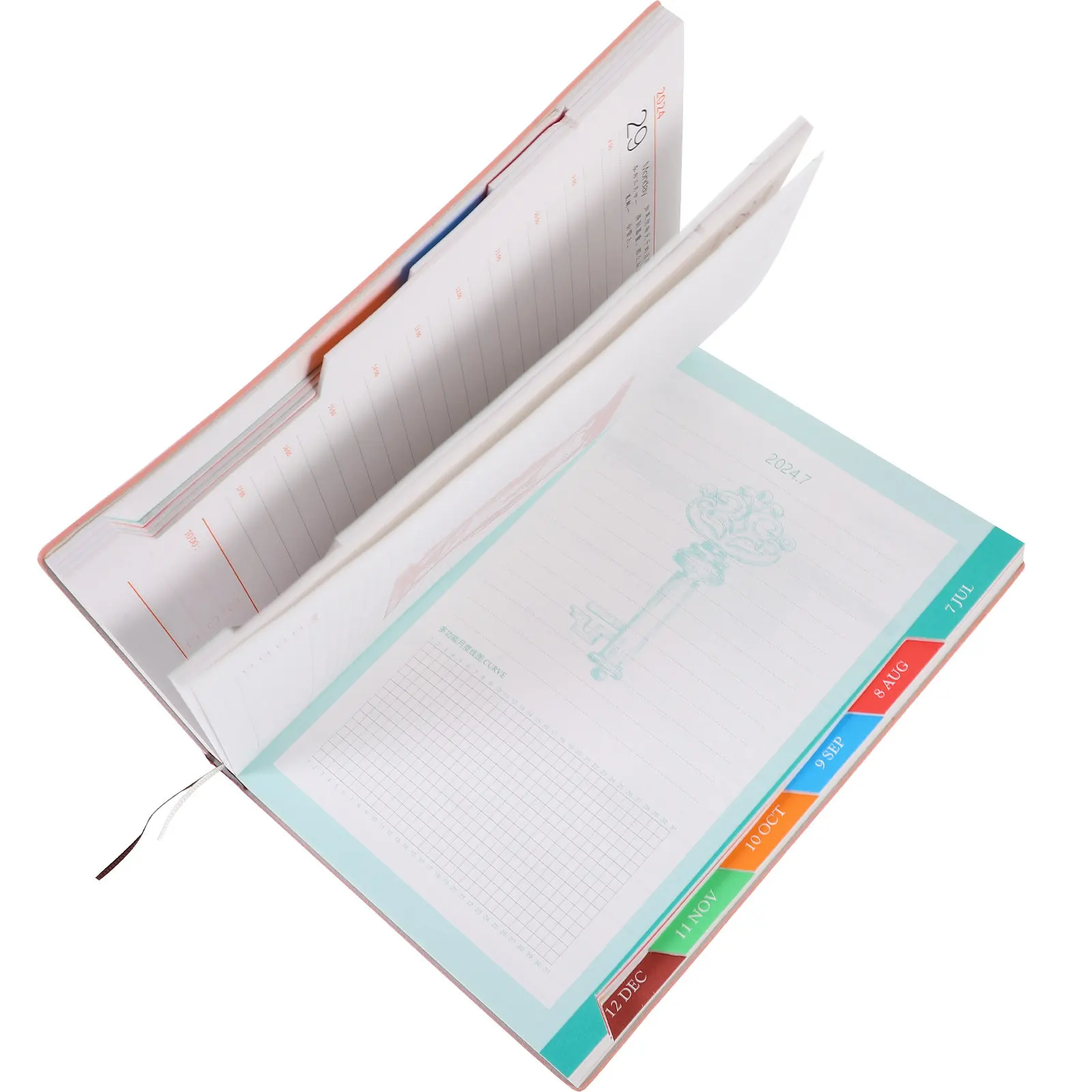 Date Notepad Weekly Plan Pad 2024 Soft Color Smooth Surface Study Planner Schedule Calendar to Do List Efficient Work Plan Pad