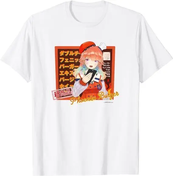 hololive Takanashi Kiara Memorial Scene T-shirt White Unisex Japan Limited