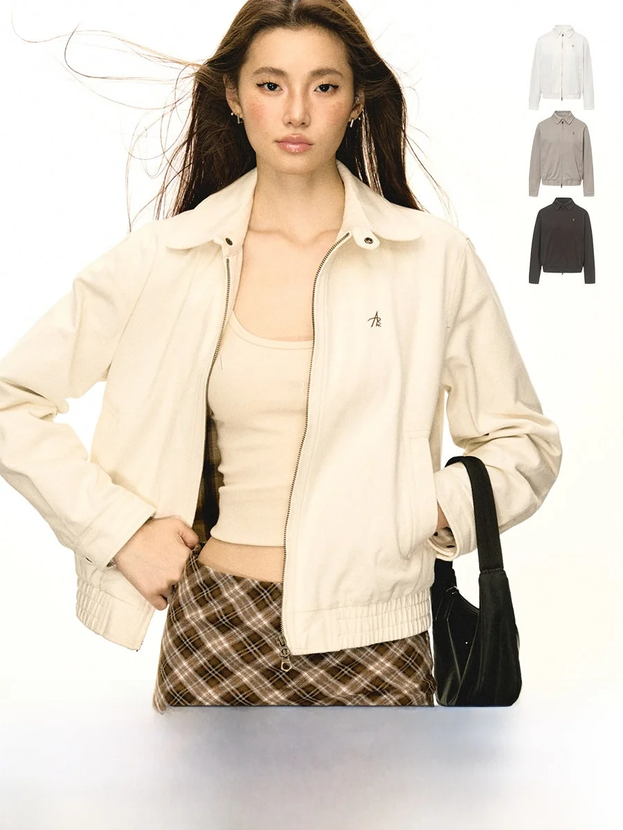 

Ariseism Американская ретро-куртка в базовом стиле, универсальная, женская, свободного кроя, осенняя новинка, верхняя одежда, 100% хлопок