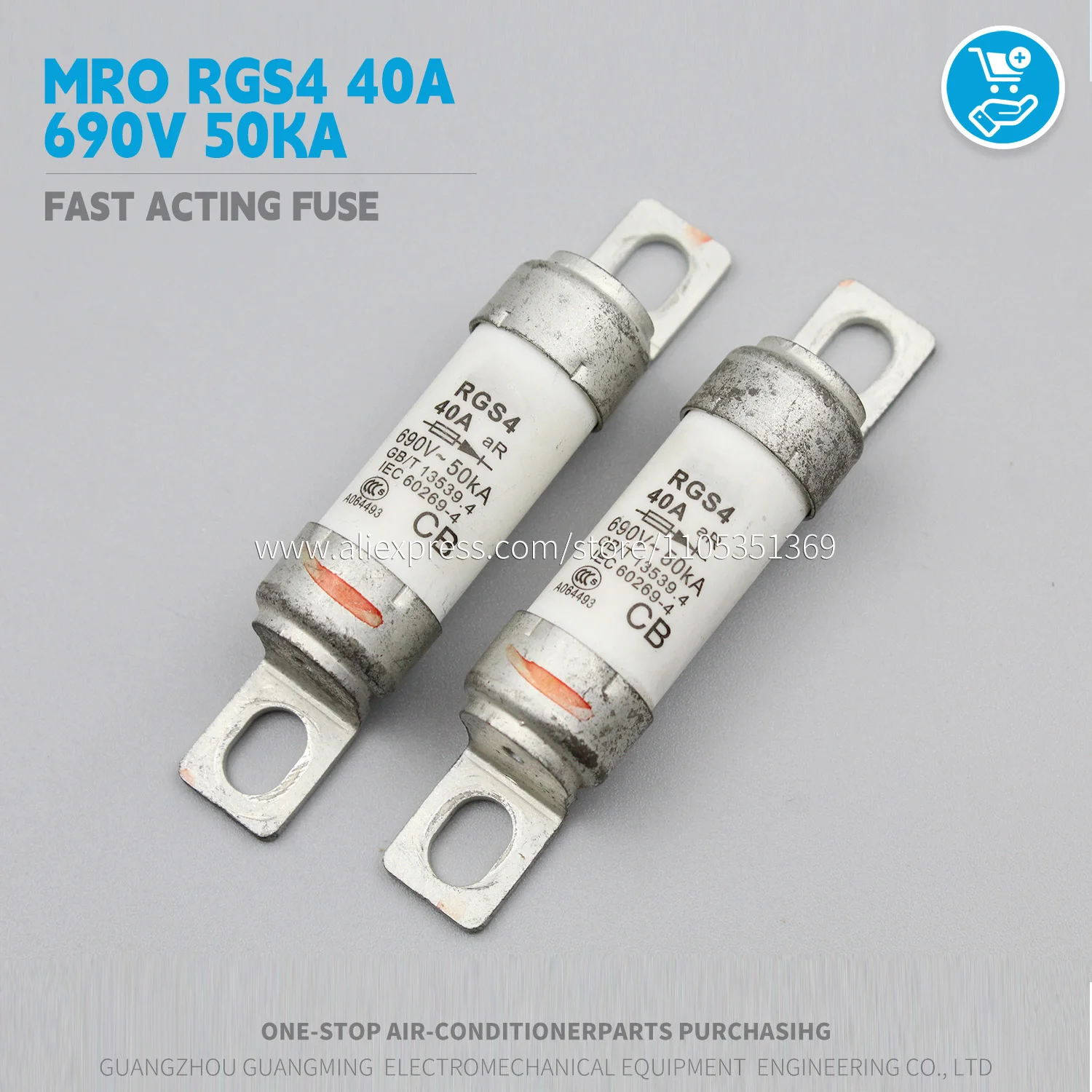 Fast Acting Fuse for MRO RGS4 40A 690V 50ka Molten core HVAC air conditioner parts VRF refrigeration Original tools