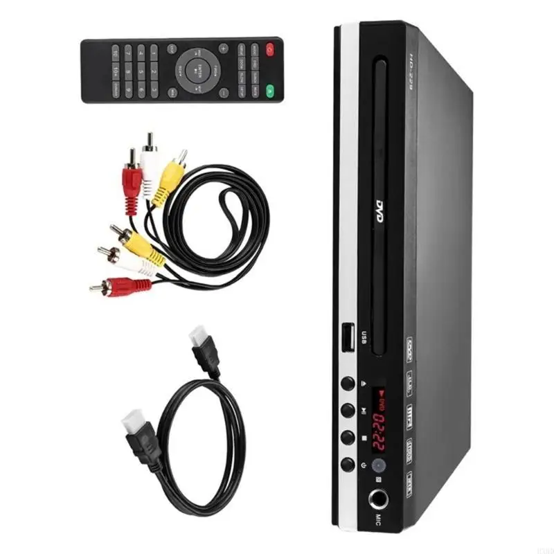 2025 New Home DVDS Player 1080p HDMIS USB INPUT 4K UHD DVDS Player Remotes يدعم التحكم في DVD ± VCD KARAOKES جميع المناطق
