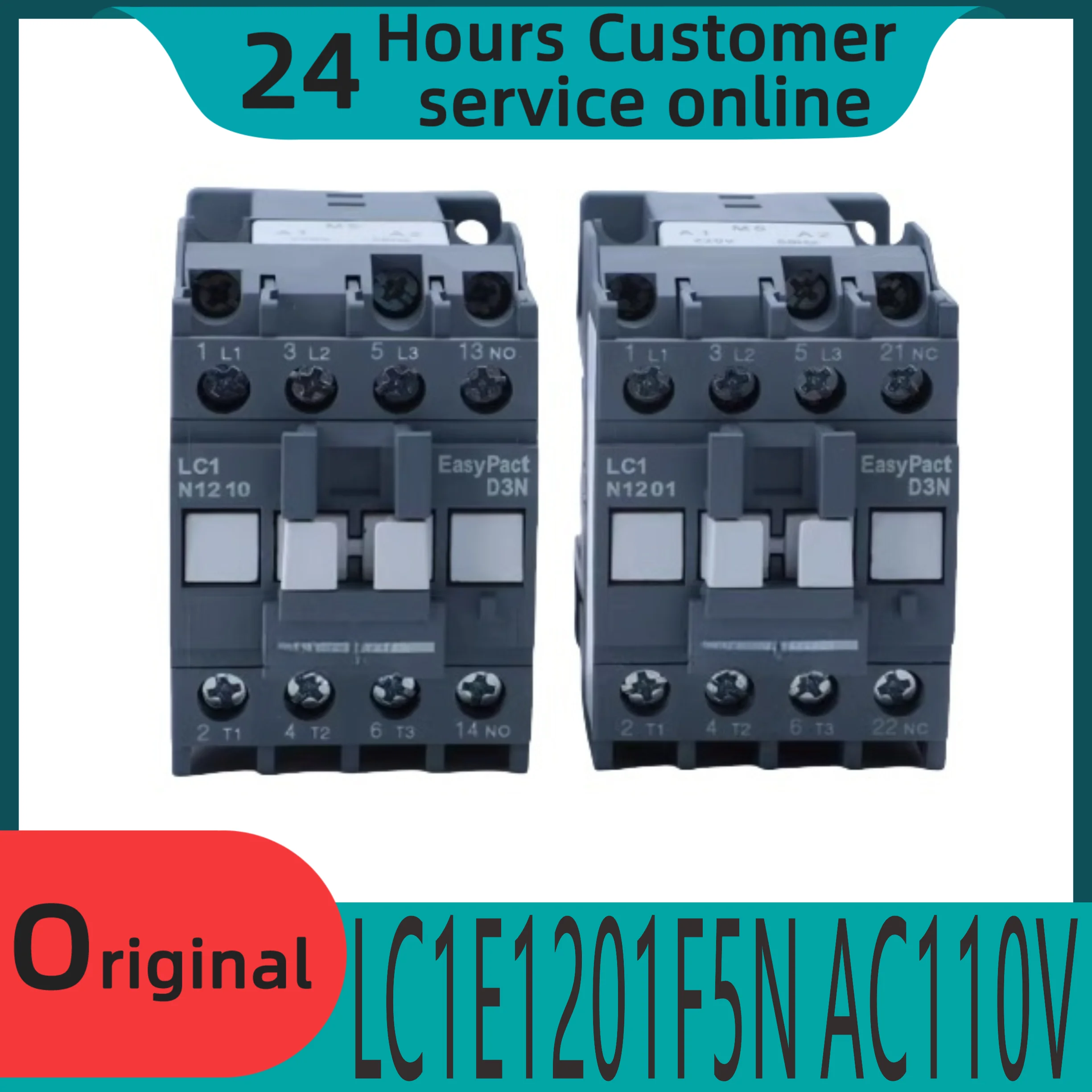 

New original LC1E1210/1201M5N B5N E5N CC5N F5N Q5N AC contactor