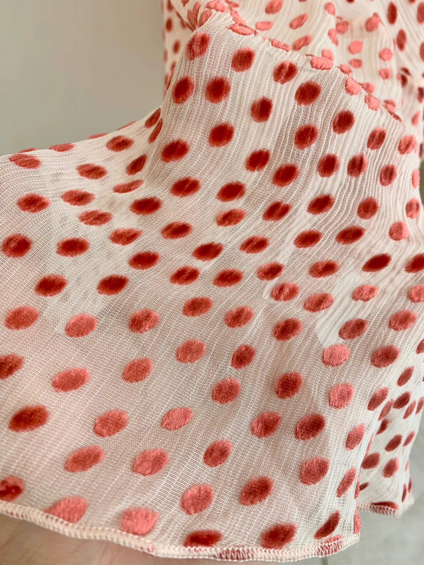 Dot Print Women Pink Silk Long Dress 2025 New V-Neck Sleeveless High Waist Elegant Female Robe