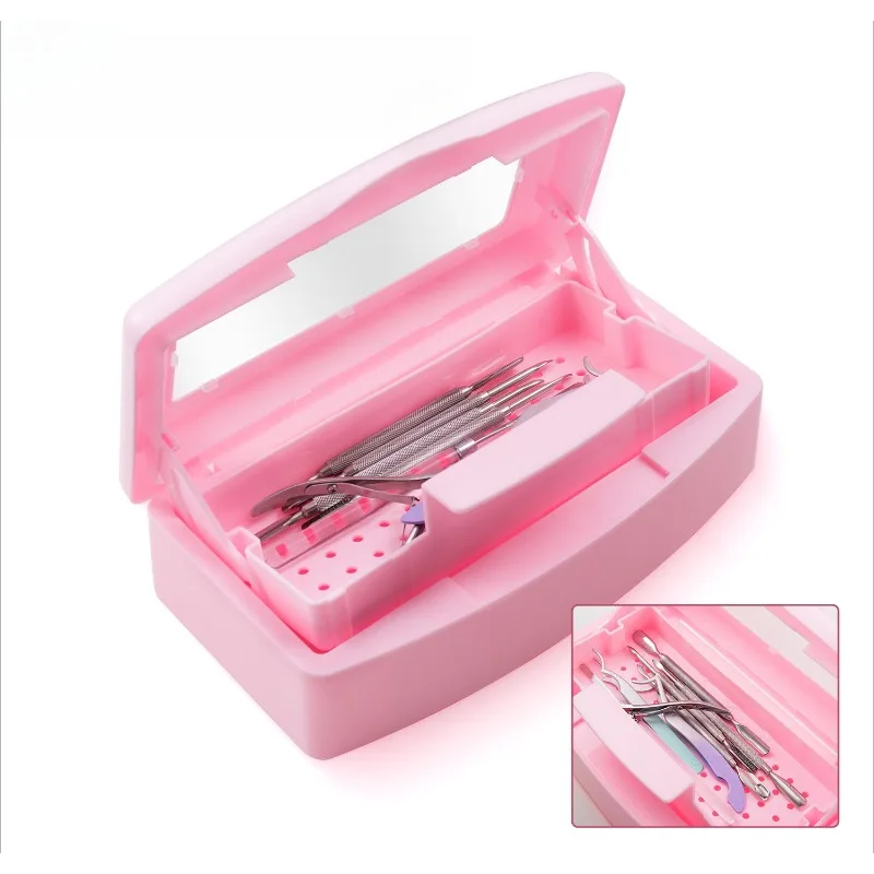 Nail Prosthetic Sterilizer Tools Disinfection Tray Instruments Storage Nails Material Sterilizing Manicure Sterilization Box