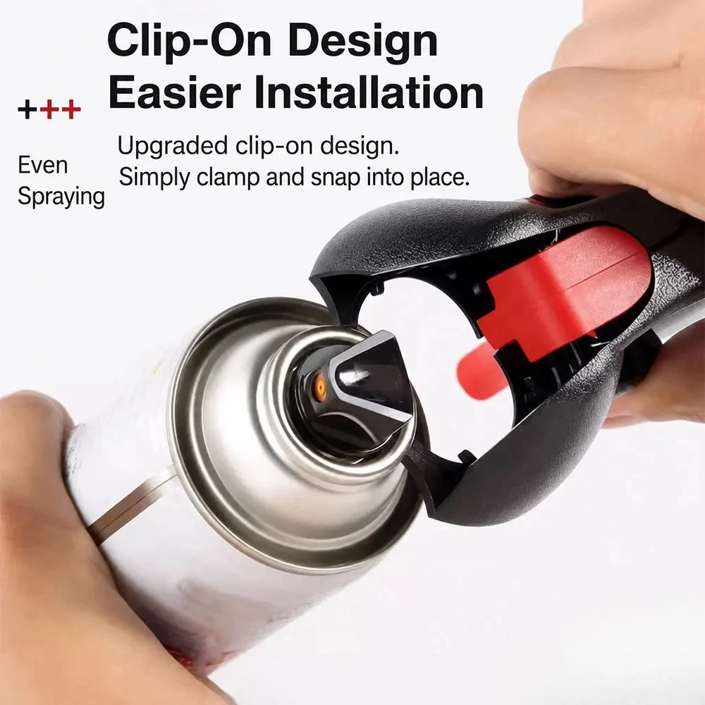 5 Pcs Spray Can Trigger Handle, Universal Aerosol Can Gun Grip Adapter Clip-On Spray Paint Trigger Tool R for DIY Auto Paint