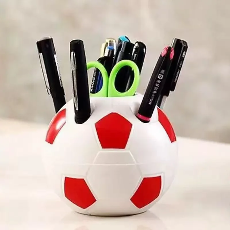 Football‑Shaped Multi‑Slots Pen Holder, Creative Ball‑Shape Desk Organizer, Student Desktop Stationery Storage, Back To School K