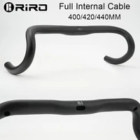 Manillar de bicicleta de carretera con Cable interno RIRO, 400/420/440MM, todo cableado interno, manillar de bicicleta de grava, barra de caída ultraligera
