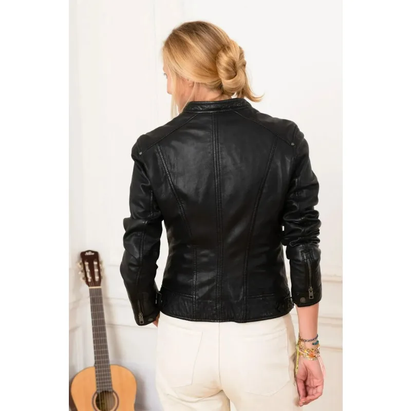 Women's & Girls 100% Genuine High Quality Lambskin Leather Biker Jacket