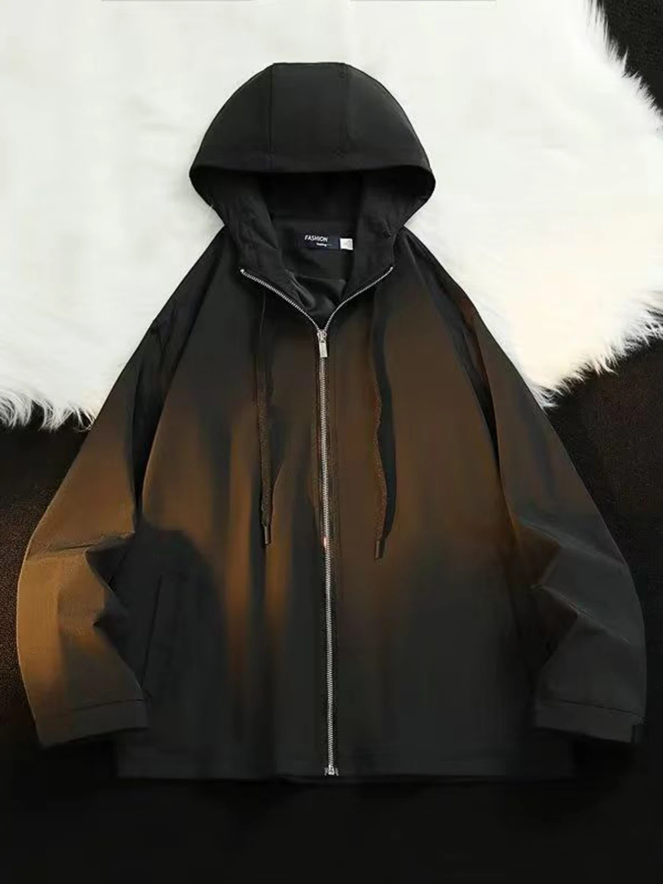 

Spring and autumn new unisex versatile solid color windbreaker, trendy and simple jacket