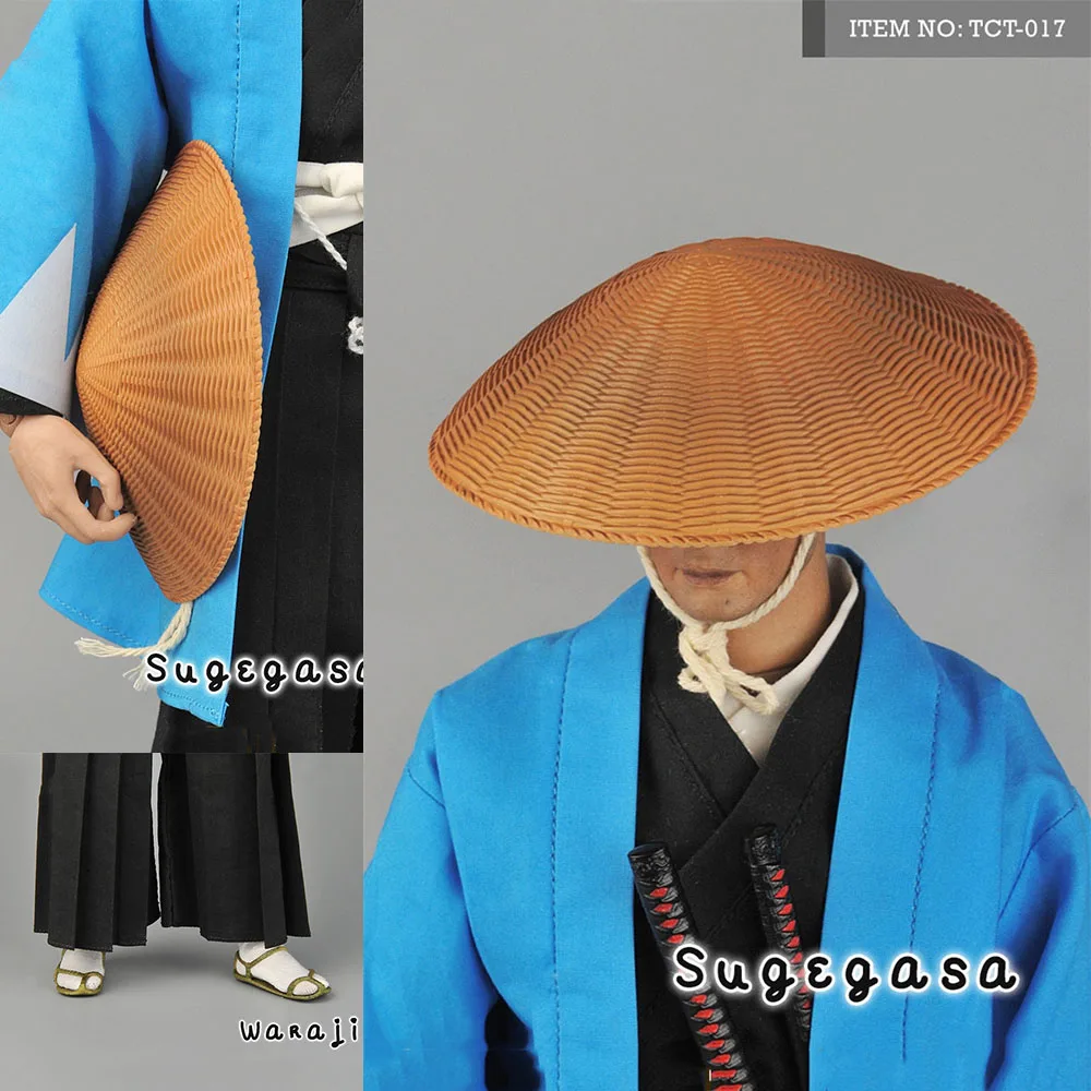 Toyscentre TCT-017 1/6 échelle chapeau paille sandales ensemble samouraï japonais Sugegasa Waraji vêtements modèle Fit 12 en effet Action Figure corps