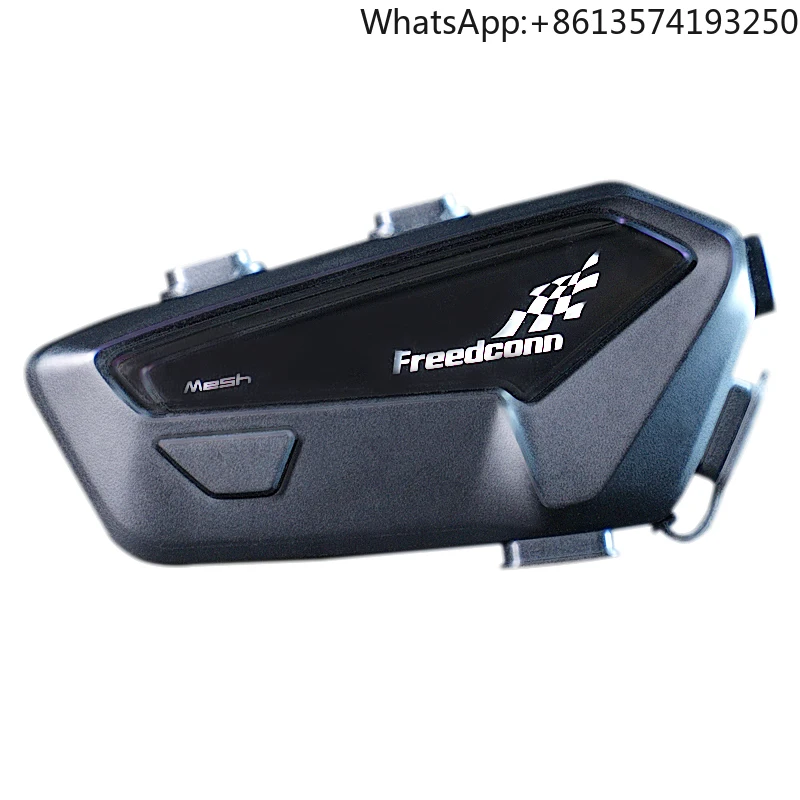 FreedConn FX PRO Motorcycle Mesh Group Intercom Helmet Bluetooth Headset for 6 Riders Talking at the Same Time Music Sharing FM