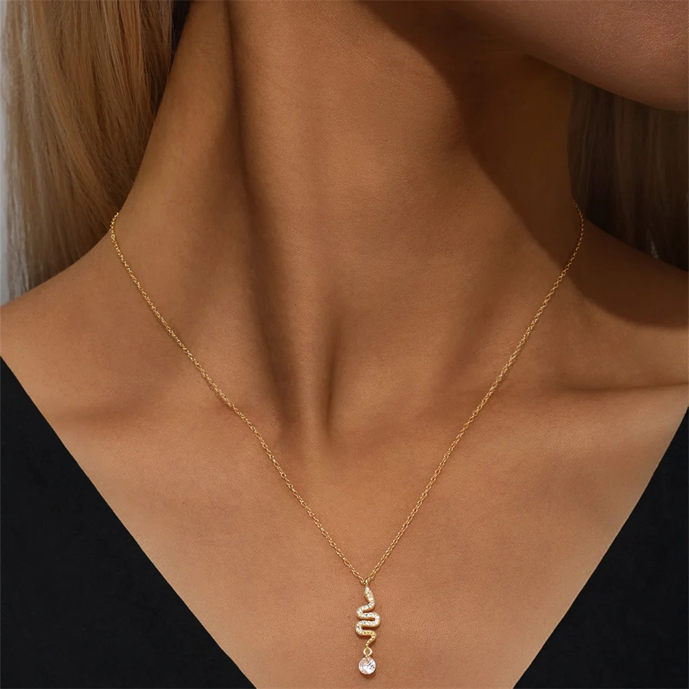 BOAKO Plata De Ley 925 Naszyjnik dla kobiet 2021 Biżuteria na szyję Łańcuch 12 kolorów Kamienie Choker Obojczyk Mujer Collares Bijoux — zdjęcie 6