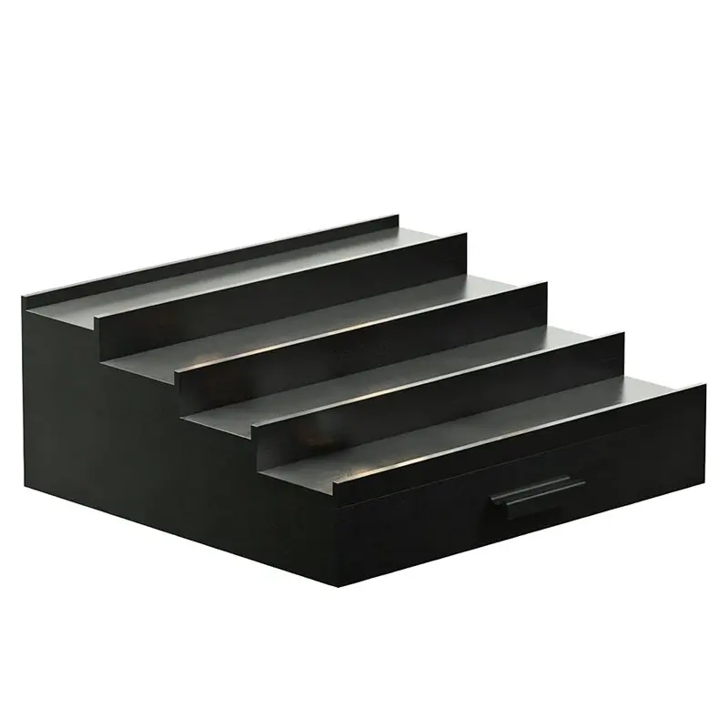 

ABGH-Sephyroth Cologne Organizer For Men,4 Tier Cologne Display Shelf With Drawer Storage, Perfume Storage Display Risers