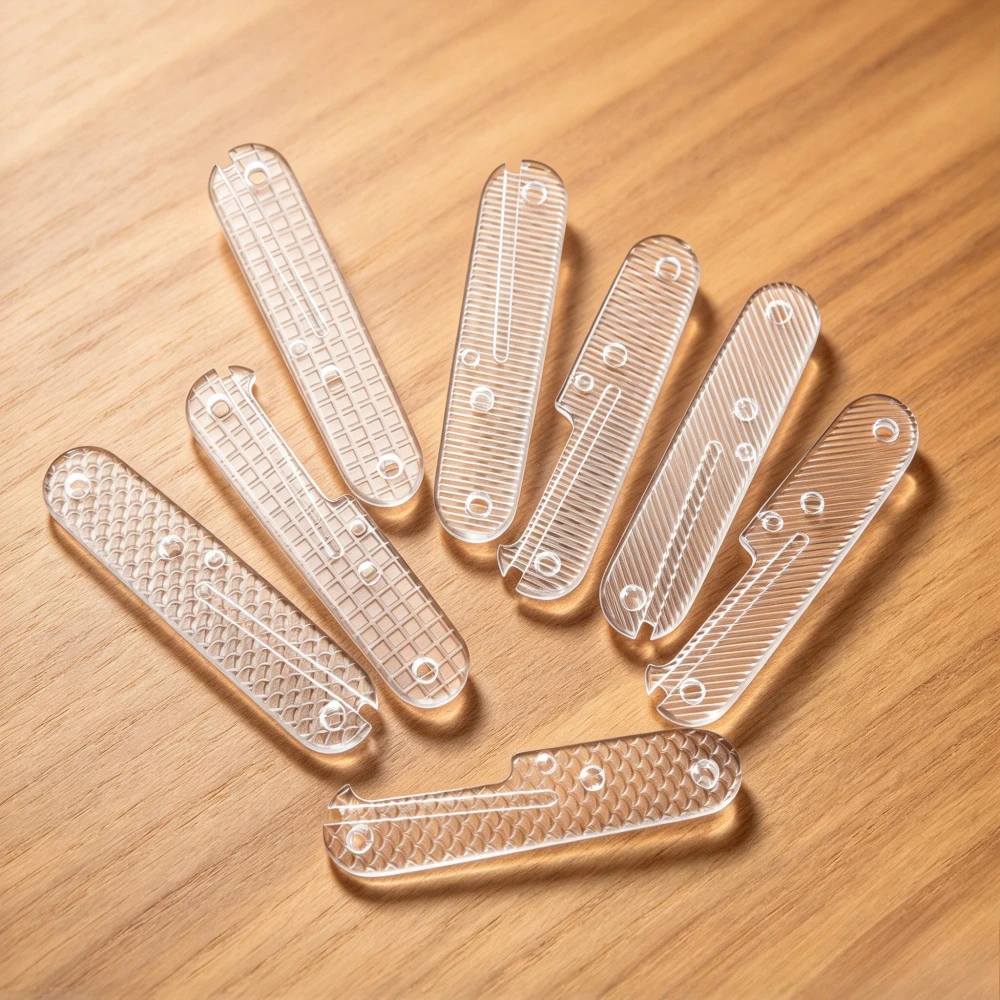 Multi Models Patterns White Transparent Replacement Handle Patch for 91mm Knife,1pair Knife Handle DIY Materials