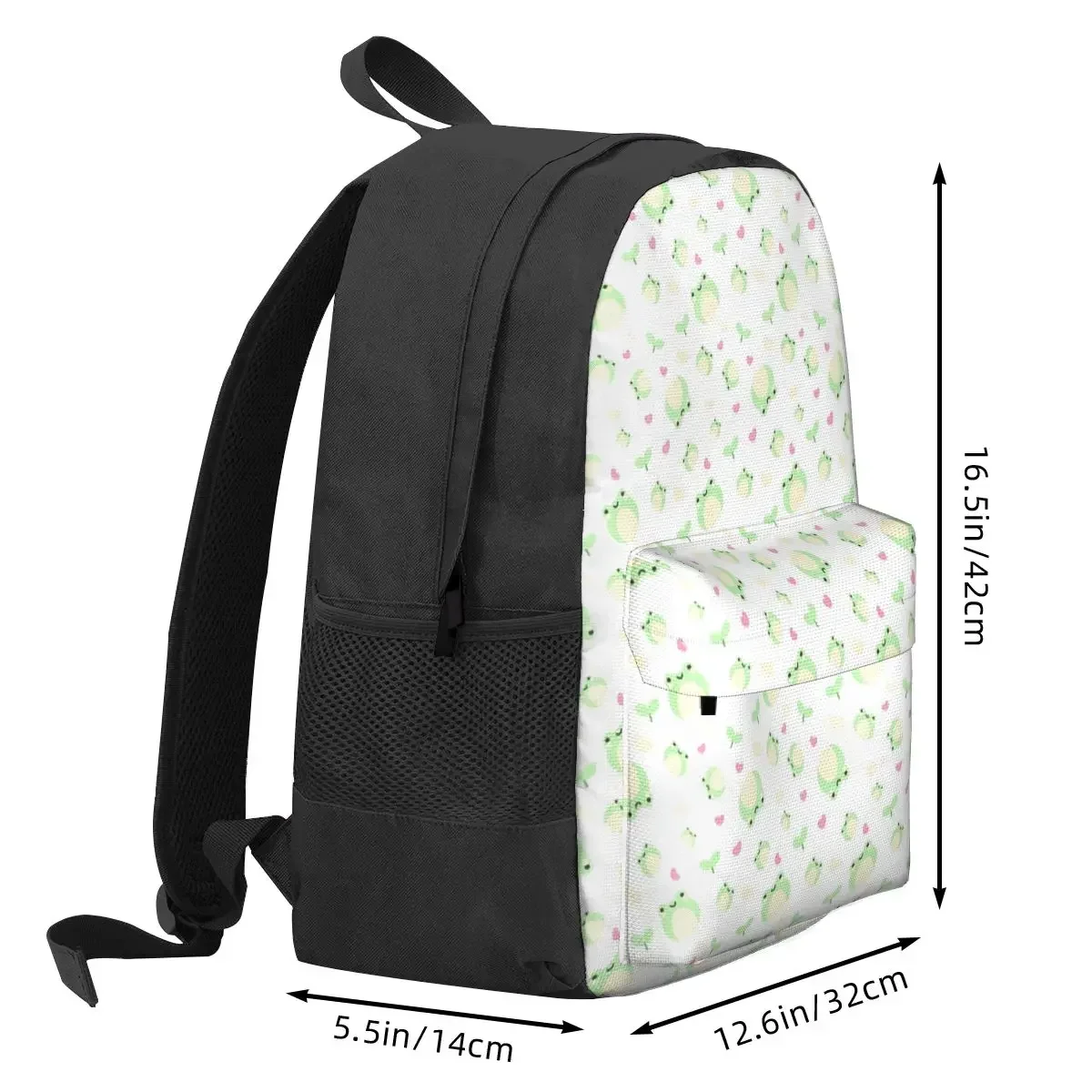 Cute Frog Pattern Backpacks Boys Girls Bookbag Students School Bags Cartoon Kids Rucksack Laptop Rucksack Shoulder Bag