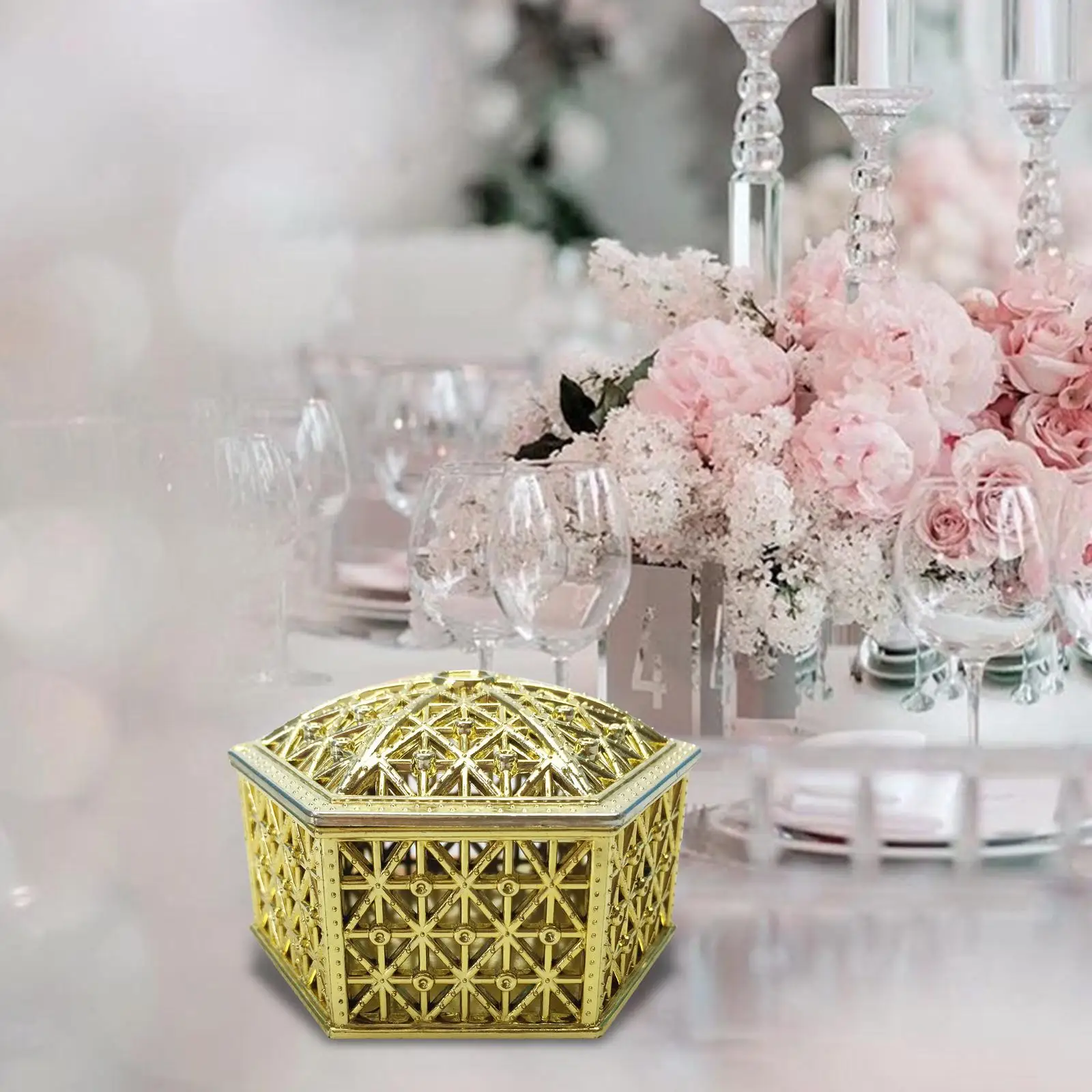 Hexagon Candy Boxes Plastic Treat Containers for Wedding Party Favor Chocolate Packaging Gift Boxes for Birthday Celebration