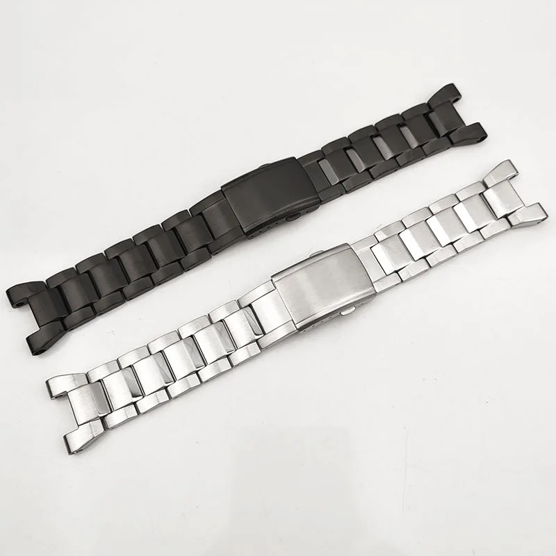 Watch Strap For Casio GSHOCK GST-B100/GST-W300/400G/S310/210D/S100/S120/110/410 Stainless Steel Solid Watch Band Men Strap