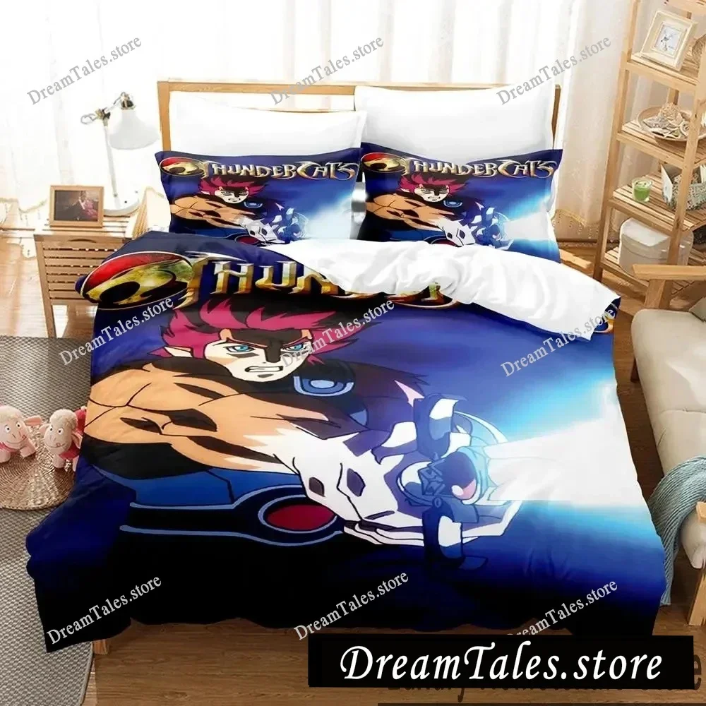 

3D Print Thundercats Bedding Set Boys Girls Twin Queen King Size Duvet Cover Pillowcase Bed Boys Adult Home Textileextile