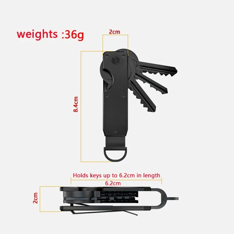 High-grade Car Key Pouch Bag Case Wallet Holder Chain Key Wallet Ring Collector Housekeeper Pocket Key Organizer Keychain Gift