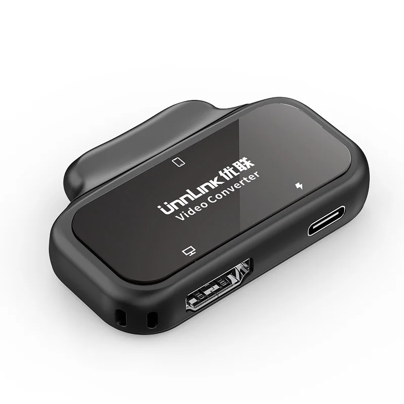 Adapter USB-C do HDMI, kompatybilny z iPadem i iPhone 16/17/18, przenośny adapter do projektora z obsługą 4K60Hz i szybkim ładowaniem PD, funkcja kopiowania obrazu z ekranu. — zdjęcie produktu 7