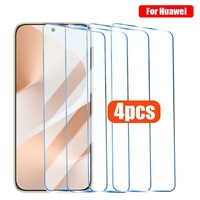 4PCS Screen Protector For Huawei P Smart Z 2019 Mate 20 Lite Y6 Y7 2019 Tempered Glass For Huawei P20 Pro P30 P40 Lite E Nova 5T
