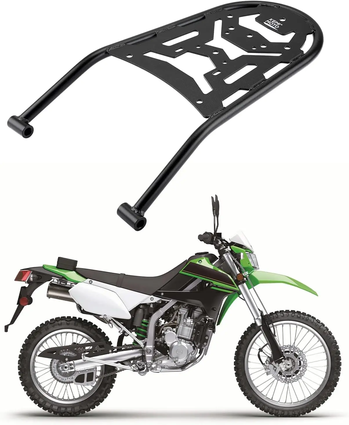 KEMIMOTO Rear Rack Iron Compatible with KLX300 KLX300SM KLX250S 2009-2026